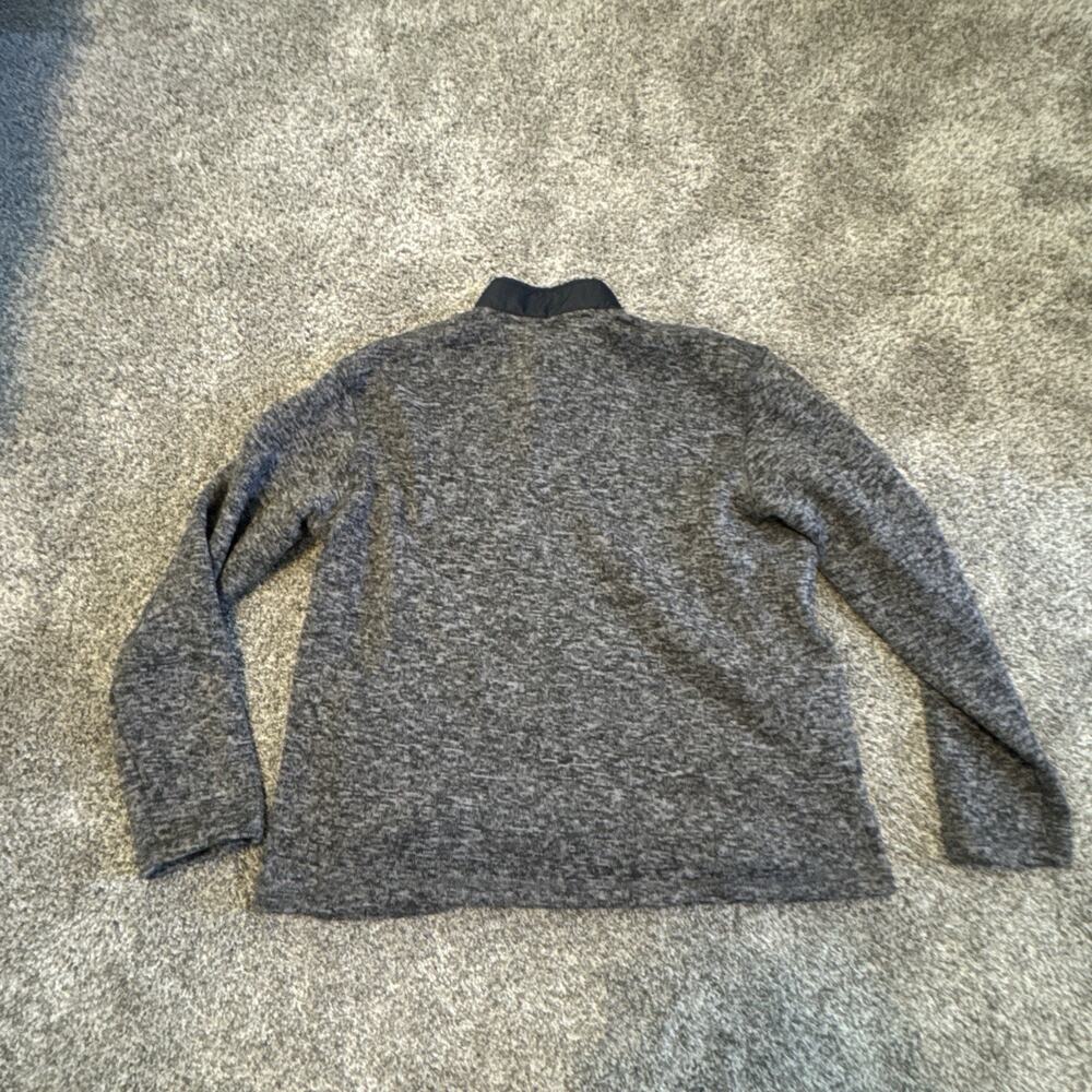 Eddie Bauer Men's Sweater Fleece Size XL Gray Quarter Zip - Picture 7 of 7